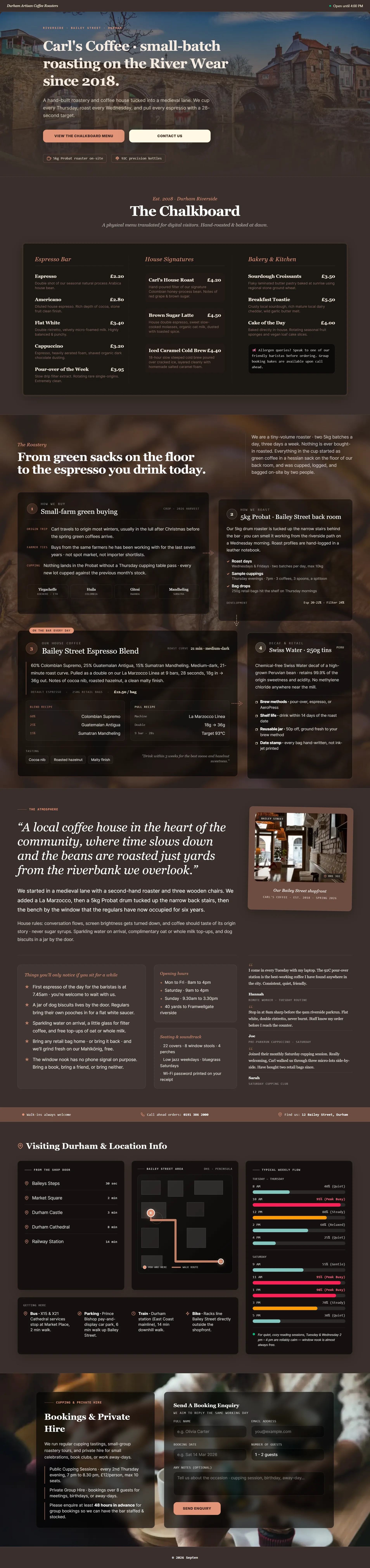 Carl's Coffee demo preview