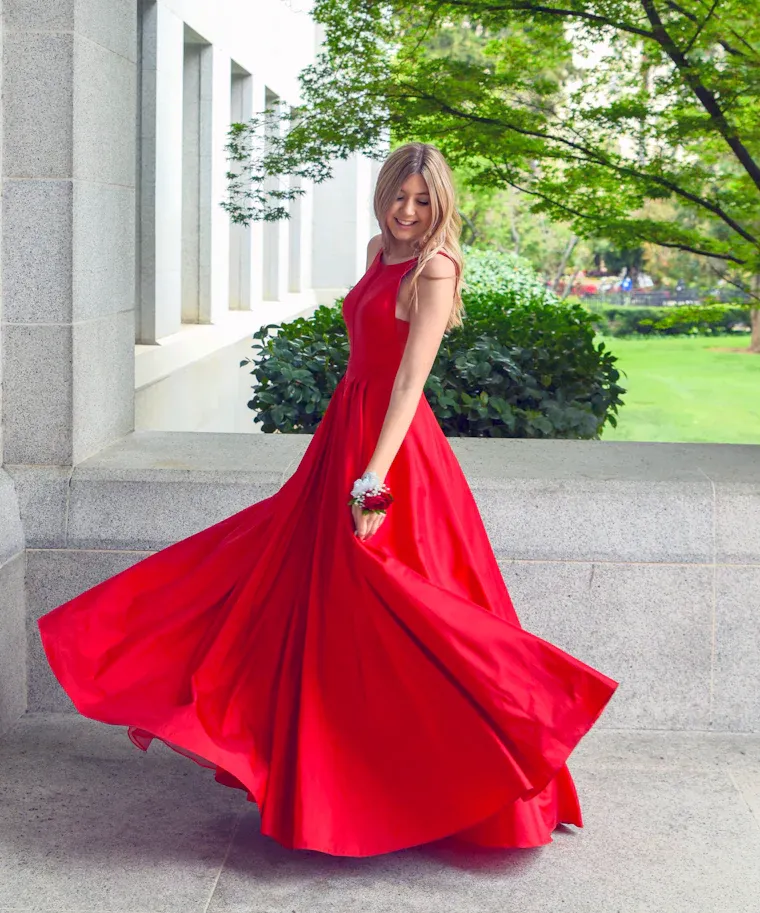 Seraphina Raw Silk Maxi